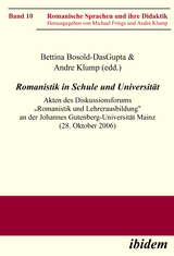 Romanistik in Schule und Universität - 