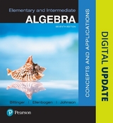 Elementary and Intermediate Algebra - Bittinger, Marvin; Ellenbogen, David; Johnson, Barbara