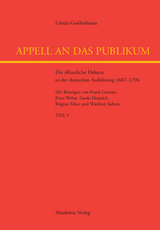 Appell an das Publikum - Ursula Goldenbaum