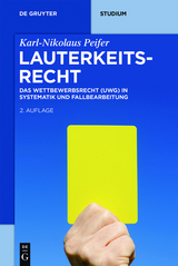 Lauterkeitsrecht - Karl-Nikolaus Peifer