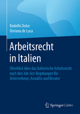 Arbeitsrecht in Italien -  Rodolfo Dolce,  Doriana de Luca