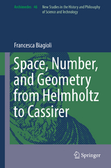 Space, Number, and Geometry from Helmholtz to Cassirer - Francesca Biagioli