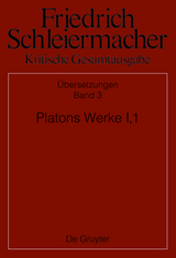 Platons Werke I,1, Berlin 1804. 1817 - 