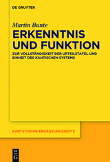 Erkenntnis und Funktion -  Martin Bunte