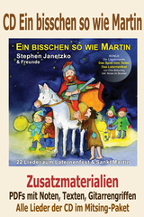 Noten zur CD "Ein bisschen so wie Martin" - Zusatzmaterialien - Stephen Janetzko, Rolf Krenzer, Erwin Grosche, Elke Bräunling, Kati Breuer