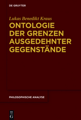 Ontologie der Grenzen ausgedehnter Gegenstände -  Lukas Benedikt Kraus