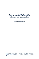 Logic and Philosophy - William H. Brenner