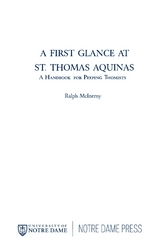 A First Glance at St. Thomas Aquinas - Ralph McInerny