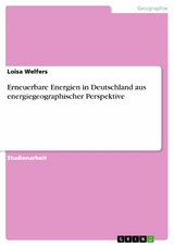 Erneuerbare Energien in Deutschland aus energiegeographischer Perspektive - Loisa Welfers
