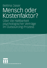 Mensch oder Kostenfaktor? - Bettina Daser