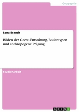 Böden der Geest. Entstehung, Bodentypen und anthropogene Prägung - Lena Brauch