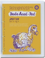 Dodo ACAD-PAD A4 Diary 2017-2018 Mid Year / Academic Year, Week to View c/w Binder - 