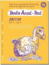 Dodo ACAD-PAD 2017-2018 Filofax-Compatible A4 Organiser Diary (2/3/4 Ring/US Letter Size) Refill, Mid-Year / Academic, Week to View - 