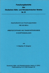 Arbeitsstoffpaare und Transportphänomene in Sorptionsanlagen - K. Stephan, R. Hengerer