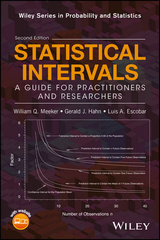 Statistical Intervals - Meeker, William Q.; Hahn, Gerald J.; Escobar, Luis A.