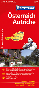 Michelin Karte Österreich. Autriche