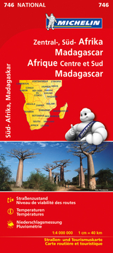 Michelin Karte Zentral-, Süd-Afrika, Madagaskar. Afrique Centre et Sud, Madagascar - Michelin