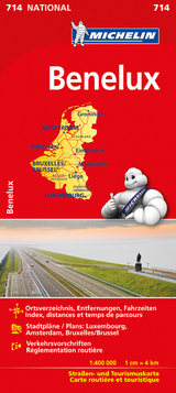 Michelin Nationalkarte Benelux 1:400 000 - Michelin