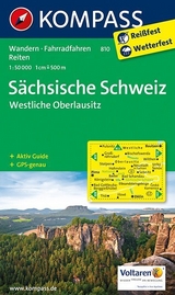 KOMPASS Wanderkarte Sächsische Schweiz - Westliche Oberlausitz - KOMPASS-Karten GmbH