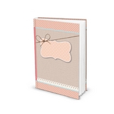 Blanko Notizbuch in rosa (Hardcover A5, Blankoseiten)