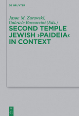 Second Temple Jewish “Paideia” in Context - 