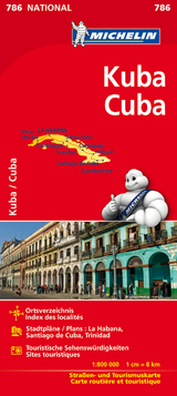 Michelin Nationalkarte Kuba / Cuba 1 : 800 000 - Michelin