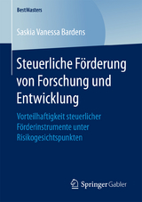 Steuerliche Förderung von Forschung und Entwicklung - Saskia Vanessa Bardens