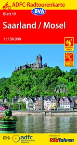 ADFC-Radtourenkarte 19 Saarland /Mosel 1:150.000, reiß- und wetterfest, GPS-Tracks Download - 