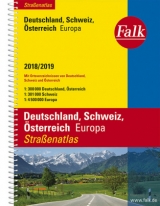 Falk Straßenatlas Deutschland, Schweiz, Österreich, Europa 2018/2019 1 : 300 000 - 