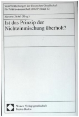 Ist das Prinzip der Nichteinmischung überholt?