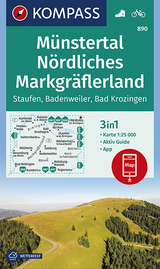 KOMPASS Wanderkarte Münstertal, Nördliches Markgräflerland, Staufen, Badenweiler, Bad Krozingen - KOMPASS-Karten GmbH