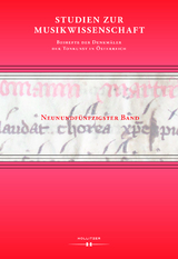 Studien zur Musikwissenschaft – Beihefte der Denkmäler der Tonkunst in Österreich. Band 59 - 