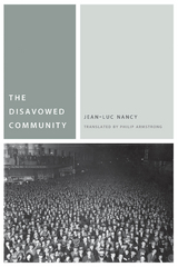 Disavowed Community -  Jean-Luc Nancy