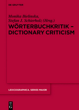 Wörterbuchkritik - Dictionary Criticism - 