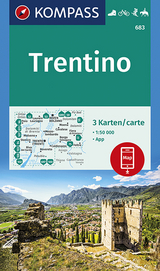 KOMPASS Wanderkarte Trentino - 