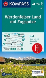 KOMPASS Wanderkarte Werdenfelser Land mit Zugspitze - 