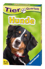 Ravensburger 20420 - Tierquartett Hunde, Klassiker für 3-6 Spieler ab 4 - 12 Jahre, 32 Hunderassen - 