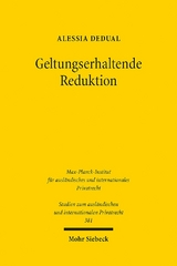 Geltungserhaltende Reduktion - Alessia Dedual