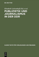 Publizistik und Journalismus in der DDR - 