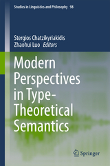 Modern Perspectives in Type-Theoretical Semantics - 