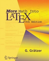 More Math Into LaTeX -  George Gratzer