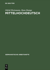 Mittelhochdeutsch - Otfrid Ehrismann, Hans Ramge