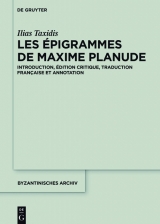 Les Épigrammes de Maxime Planude -  Ilias Taxidis