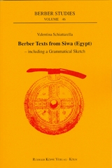 Berber Texts from Siwa (Egypt) – including a Grammatical Sketch - Valentina Schiattarella