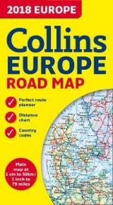 2018 Collins Map of Europe - Collins Maps