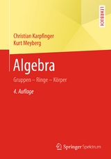 Algebra - Karpfinger, Christian; Meyberg, Kurt