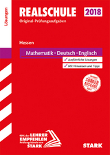 Lösungen zu Original-Prüfungen Realschule - Mathematik, Deutsch, Englisch - Hessen - 