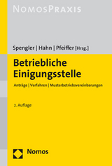 Betriebliche Einigungsstelle - Spengler, Bernd; Hahn, Frank; Pfeiffer, Gerhard