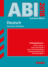 Abi - auf einen Blick! Deutsch NRW 2018 - 