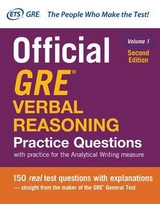 Official GRE Verbal Reasoning Practice Questions, Second Edition, Volume 1 - Educational Testing Service